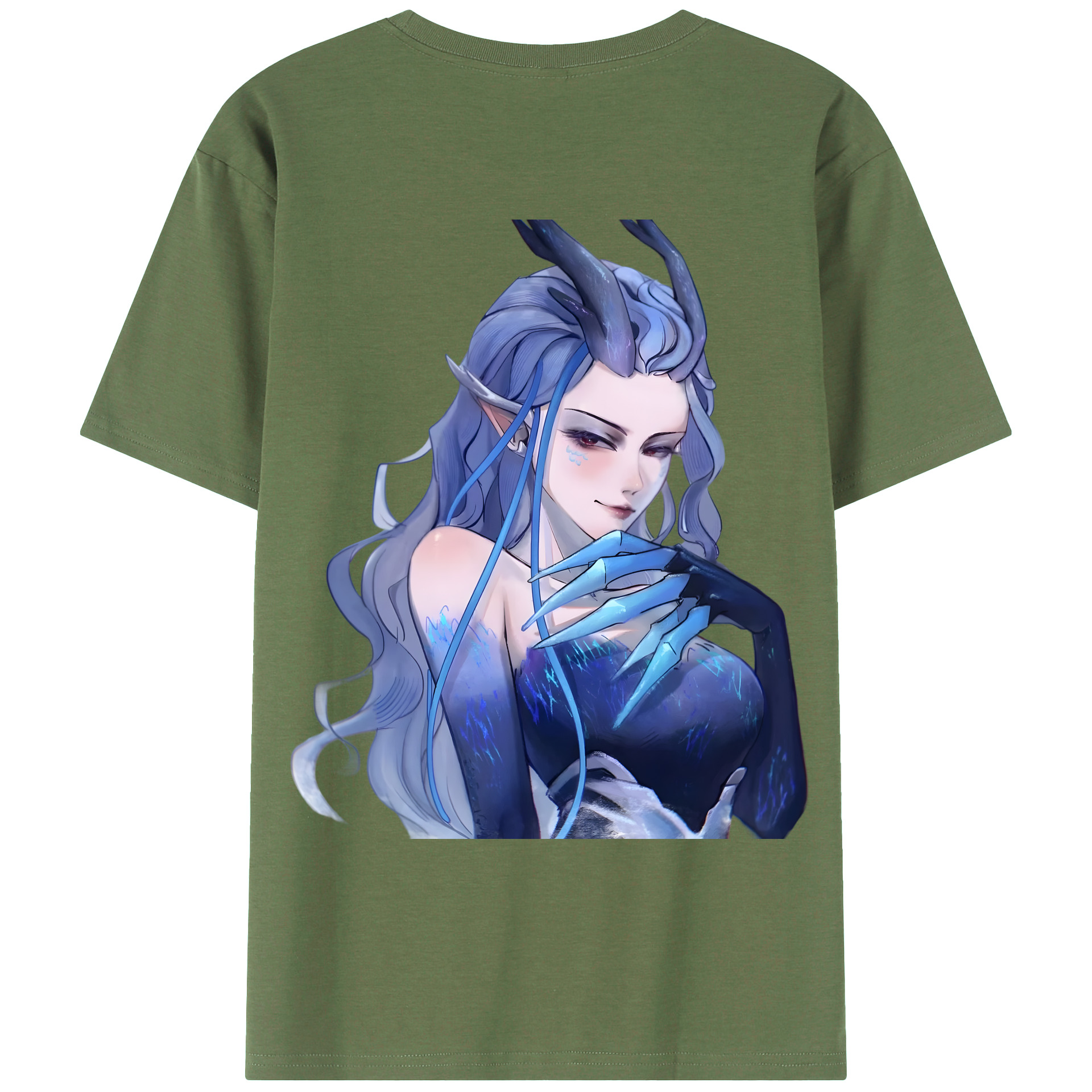 （画像用） Ne Zha 2 ナタ 魔童の大暴れ 綿100％ メンズ半袖Tシャツ（バックプリント） 通気性